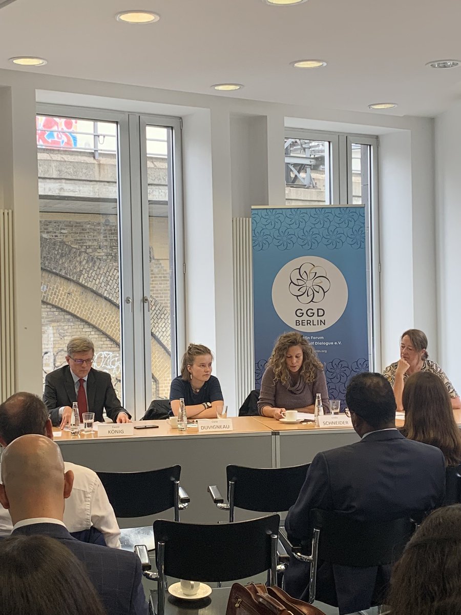 GGD_Berlin's tweet photo. Talking on #renewable energy, Linda Schneider- climate expert at the Heinrich Böll Foundation- highlighted the fact that reaching the #1.5 #degree goal isn’t realistic due to the serious #climatecrisis which the world is already grappling with. https://t.co/uRJUt4bZ7I