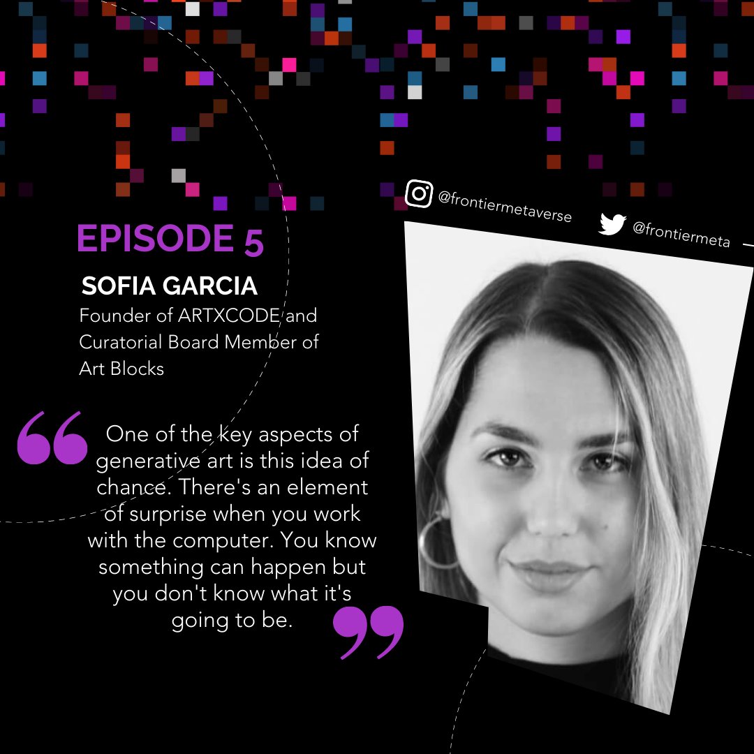 frontiermeta's tweet photo. The @sofiagarcia_io episode is a must-listen for #artlovers! 🎨

Have you listened to it yet?

If so, don't forget to #comment below what have YOU discovered new in this episode 🤩
 
If not, listen to episode 5 now 👉 https://t.co/A0mTPoYbjz https://t.co/DCkFsTcalX