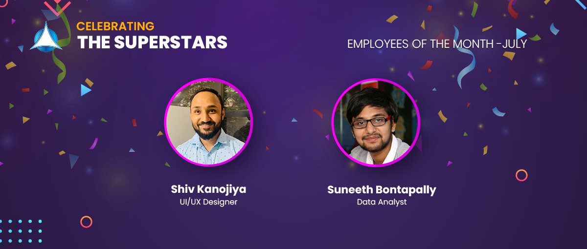 GoldstoneTech's tweet photo. Congratulations on your awesome win Shiv Kanojiya and Suneeth Bontapally. Your excellent performance is an inspiration to all. Keep up the great work!
#Employeesofthemonth, #rewards #recognition, #GTL, #GoldstoneTechnologies, #employeeappreciation https://t.co/wOooGZwv2x