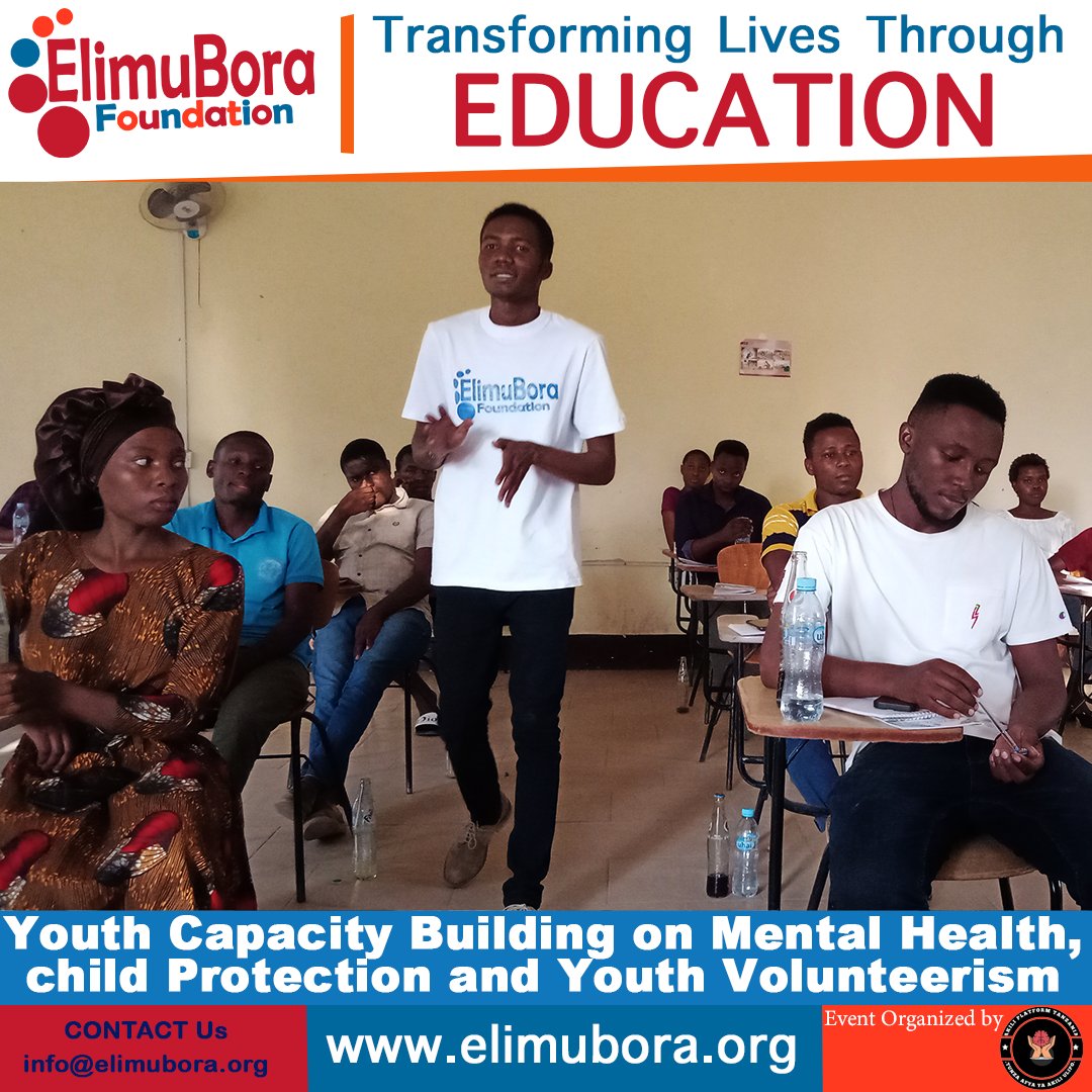 elimu_bora's tweet photo. Yesterday in collaboration with @PlatformAkili we facilitated a youth capacity building seminar on Mental Health, Child Protection and youth volunteerism. More than 50 youth attended. 
#Youth #volunteer #EndViolence #GlobalGoals https://t.co/eojIB6iHga