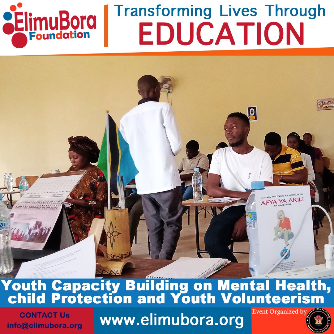 elimu_bora's tweet photo. Yesterday in collaboration with @PlatformAkili we facilitated a youth capacity building seminar on Mental Health, Child Protection and youth volunteerism. More than 50 youth attended. 
#Youth #volunteer #EndViolence #GlobalGoals https://t.co/eojIB6iHga