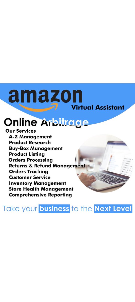 emo_381's tweet photo. Greetings!
 Alhumdulillah. I will manage Amazon Account Drop shipping store as a VA
Service provide https://t.co/MAMPd0ZBLV