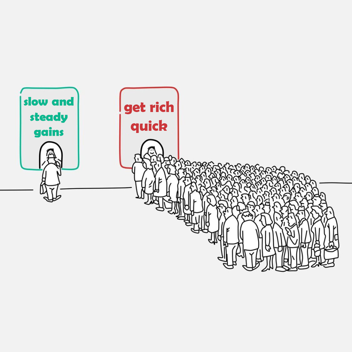 QCompounding's tweet image. The fastest way to lose money, is by trying to get rich quick.

Don&apos;t make this mistake.
