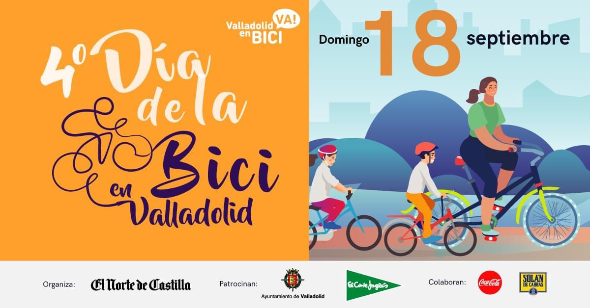AyuntamientoVLL's tweet photo. 🚲 Ya están abiertas las inscripciones para el cuarto #DíaDeLaBici que se celebrará dentro de la #SemanaEuropeaDeLaMovilidad 

🗓️ 18 de septiembre

⏰ 10.30 horas

📍  Cúpula del Milenio

Inscripciones 🔗 https://t.co/oTX0Rqw5cy https://t.co/LtYsfIDD8g