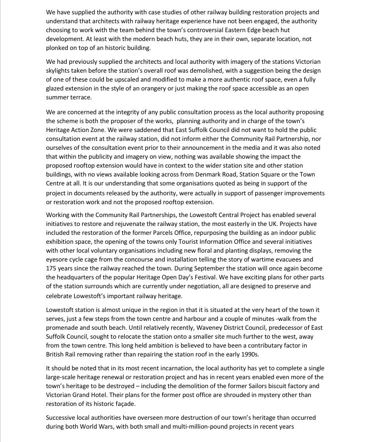 LowestoftCentr1's tweet photo. Please find attached our statement in response to the proposals put forward by East Suffolk Council last week. Apologies it’s wordy but we have one of the towns most iconic buildings to save! https://t.co/SVMXZrbD1w