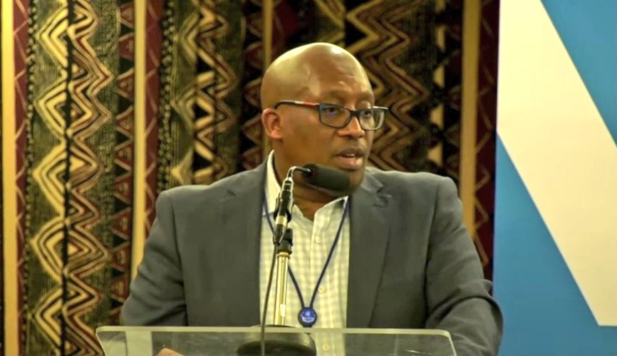 ARCSouthAfrica's tweet photo. ARC President and CEO  Dr @LithaMagingxa presenting during the @BioAfricaCON Food Security: Innovation Landscape in Agriculture in Africa session. The session addresses Africa's capacity to innovate and absorb innovations in the agri sector https://t.co/eBL1QZr92G