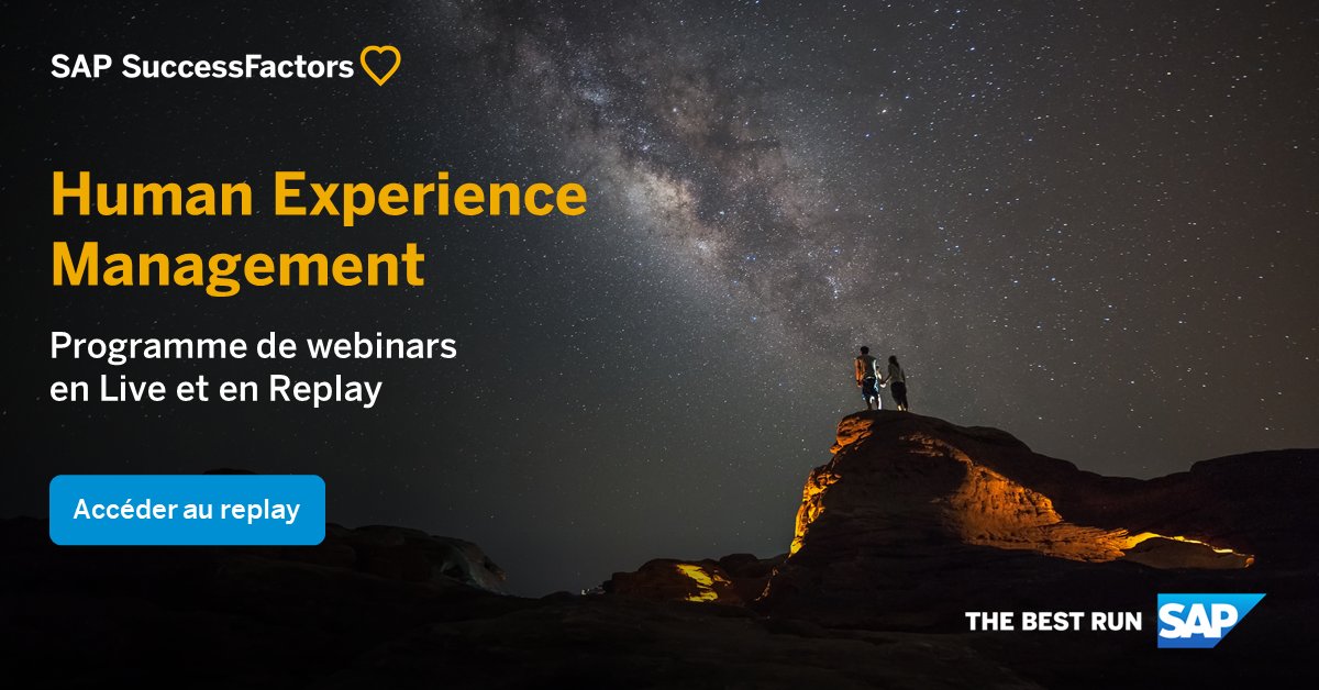 Vous vous interrogez sur la meilleure manière d’amener vos équipes au top ? Venez vous nourrir à travers des points de vue et retours d’expériences ! 

Découvrez notre série de replays #SAPSuccessFactors : imsap.co/6014MHiwm