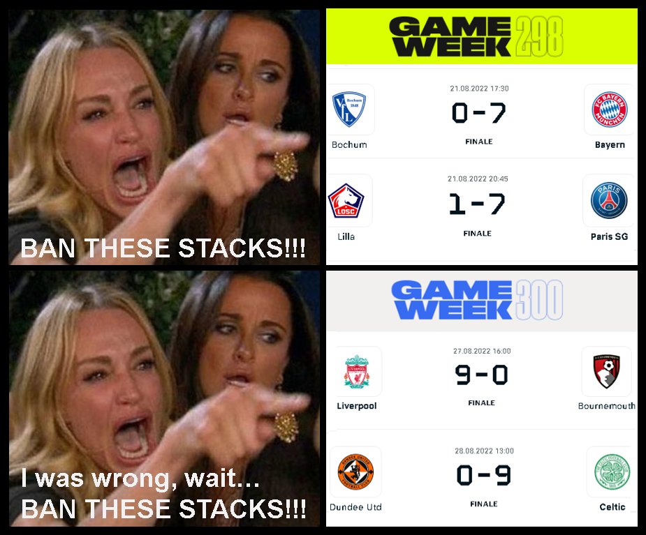 Sorare Community Mood 🌕🌑🪄

Who will be the next stack? 🤔😆

#Sorare #Stacks #GW #Community #BayernMunich #ParisSaintGermain #Liverpool #Celtic