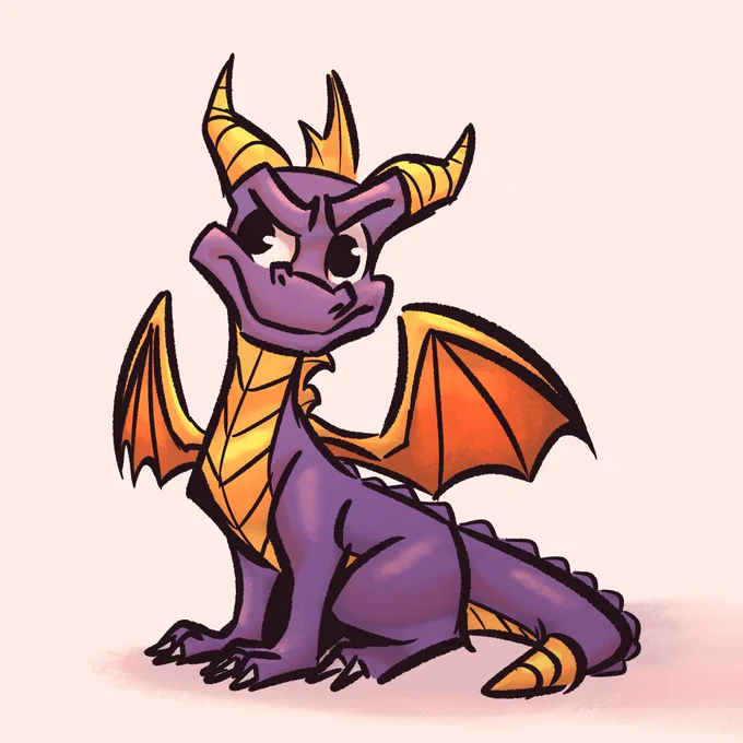 Spyro is a lot easier to draw with source reference material lol 