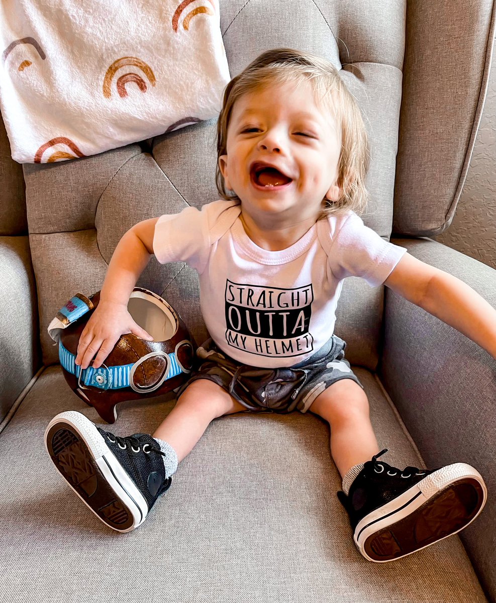 Mason has officially completed Operation Round Noggin! ✈️ 

Going from a 14.7 to an incredible 4.1 in A-symmetry. From a 98.9 to a 90.0 in length to width. Mason rocked his helmet journey! 👏🎉

#cranialhelmet #cranialorthosis #STARband #plagiocephaly #tinyhero #tampa #orthotist