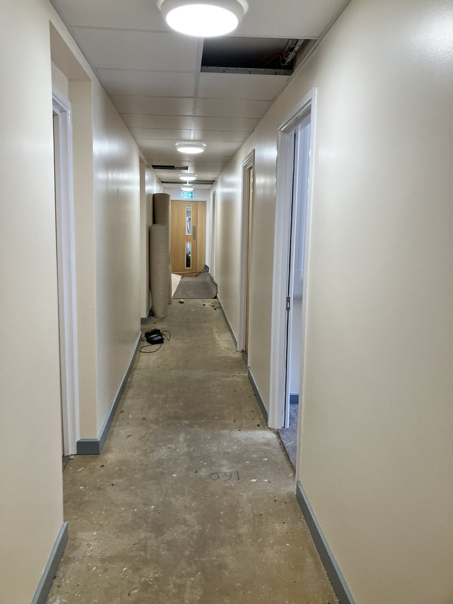 cullenhp_helen's tweet photo. Five days until our Boarders return. The estates team have been amazing at getting Lisbury House refurbishment finished. We are nearly there …..final few days of work to do. #exceptionalsite https://t.co/mXAh9beXxo