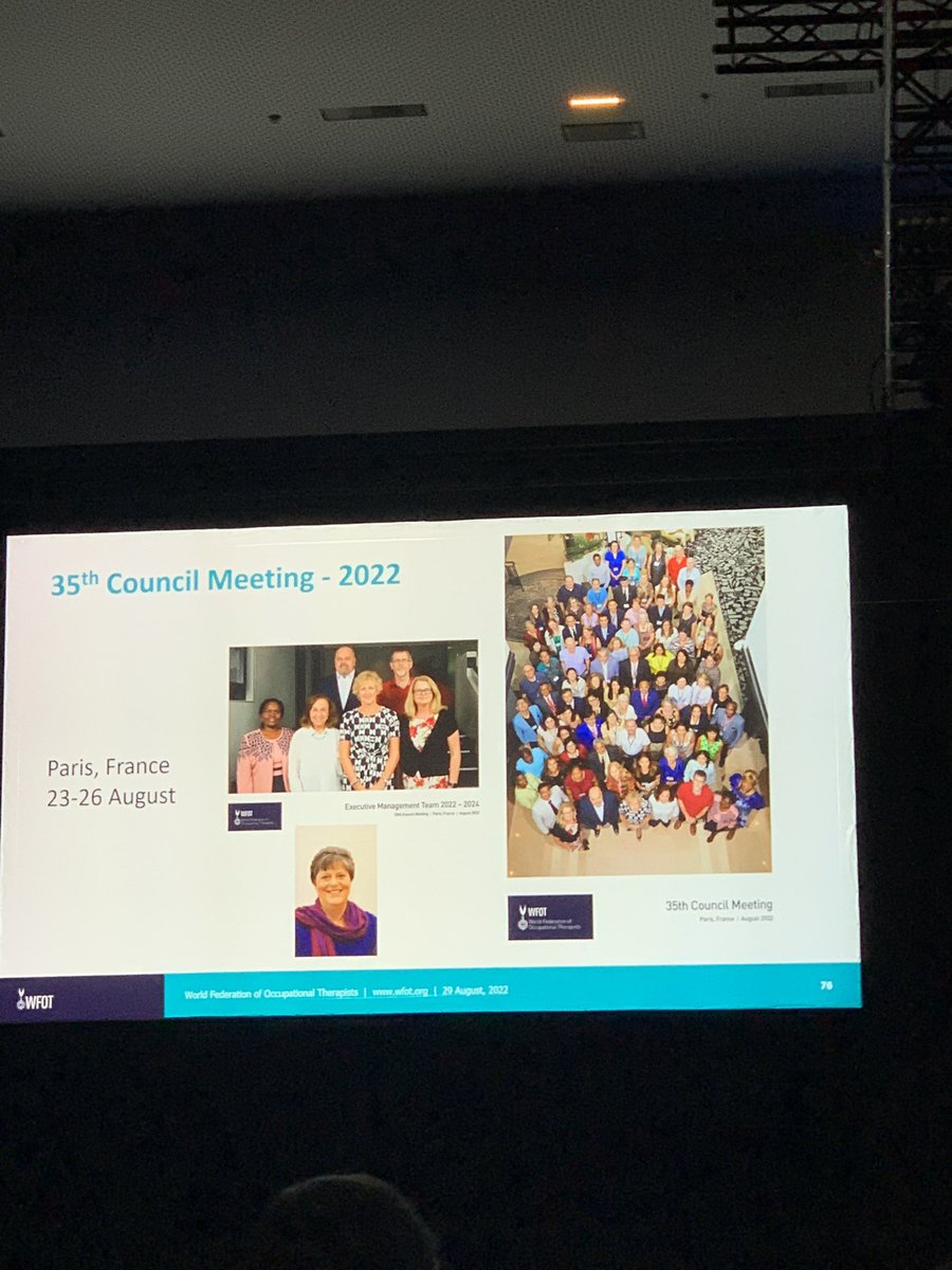 MckinstryC's tweet photo. Congratulations @mac_lynette on being elected to @thewfot executive overseeing the research portfolio. @otaust #WFOT2022 https://t.co/ZDSak8aiyZ