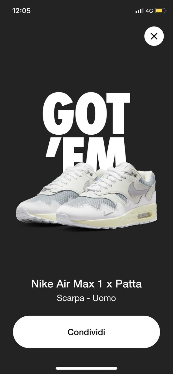 edoardo__m's tweet photo. Air Max 1 x #Patta #SnkrsCam #am1 #airmax1 https://t.co/hvQxgRnUnO