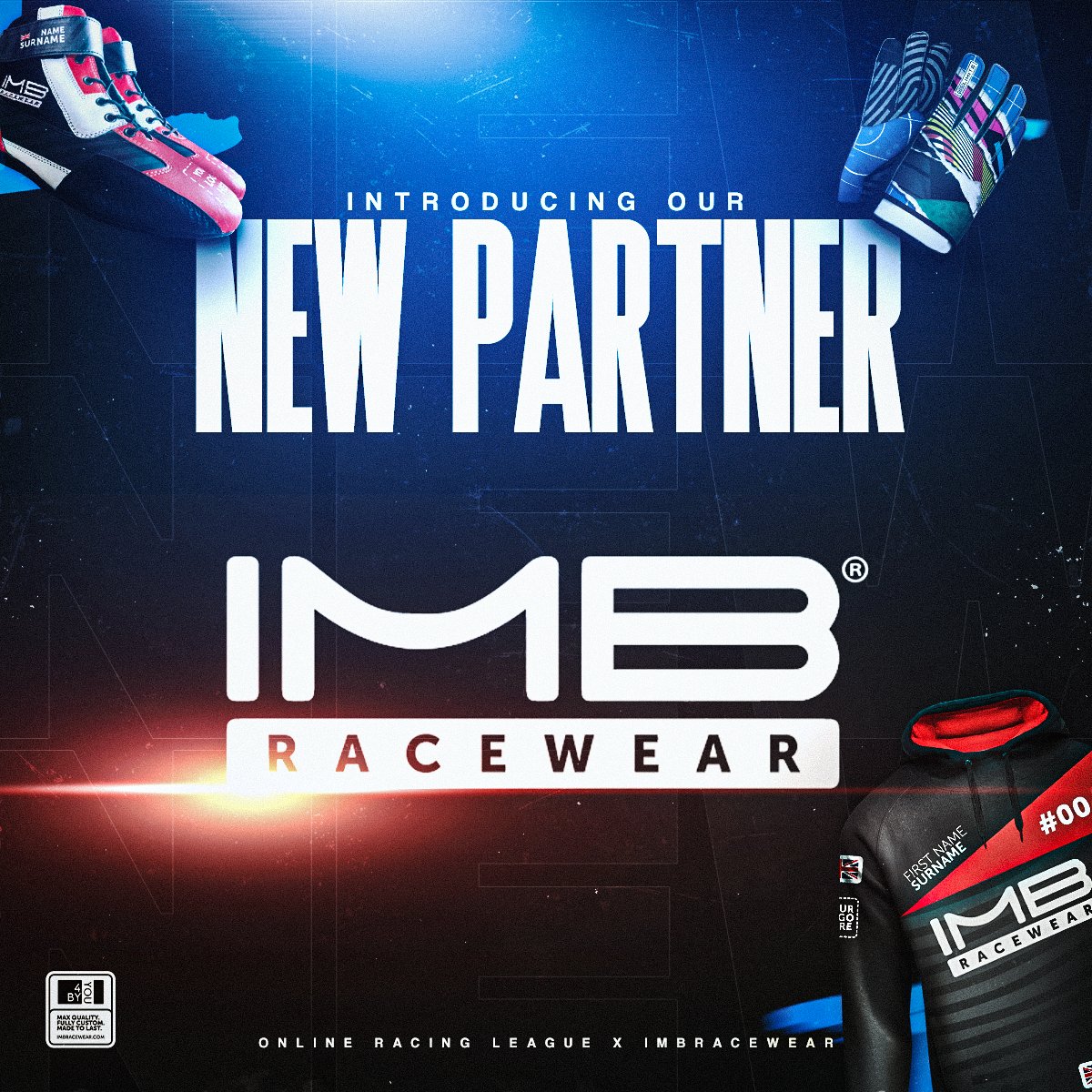 team_orl's tweet photo. 🚨 We are very happy to announce @imbracewear as our new partner!

@imbracewear's no limits, fully custom approach allows our community to access sim racing and real-life racing products tailored to their needs and expectations.

Welcome to the family guys!

#TeamORL #imbracewear https://t.co/LX1s5OGZ7U