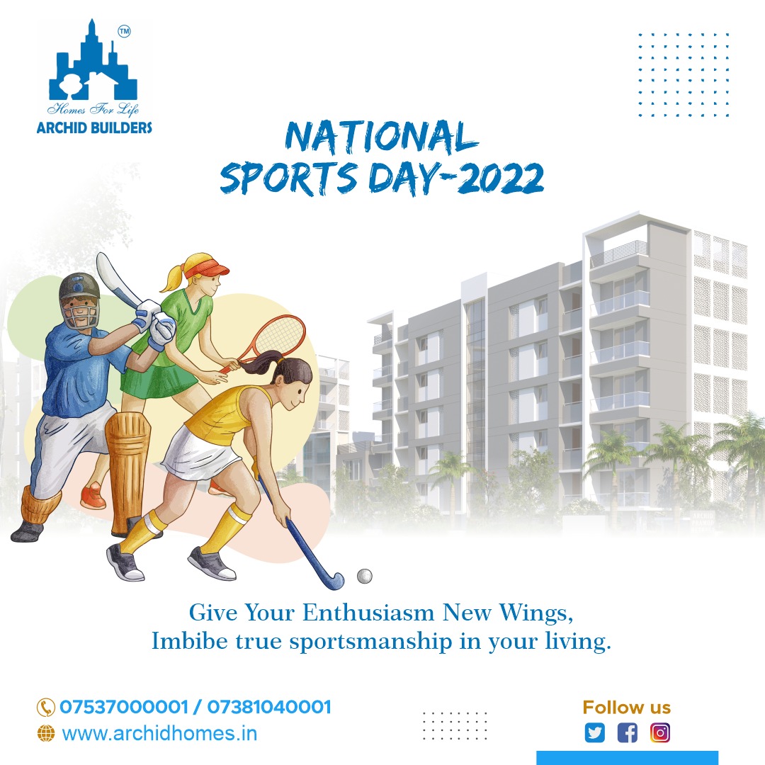 ArchidLtd's tweet photo. It is true that the harder the battle, the sweeter the victory.
.
So, never quit from the way you go. Stay strong and make your own identity.
.
Archid builders biding you a Happy National Sports Day.
#NationalSportsDay #archidbuilderspvtltd
#archidbuilders #NationalSportsDay https://t.co/yYbzRERa8Q