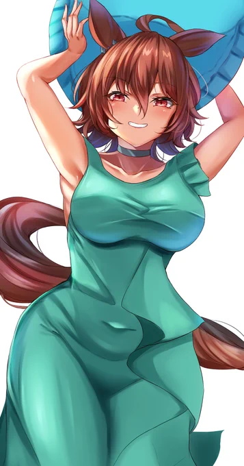 タキオンドレス好きすぎる………………………………………#ウマ娘#アグネスタキオン 