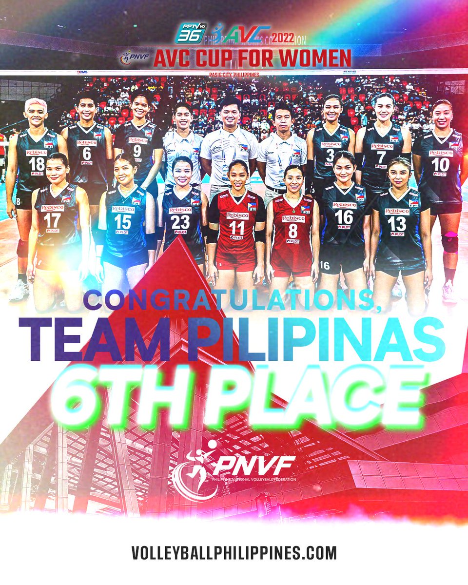 volleyball_phi's tweet photo. #PambansangGoodvibes from start to finish. You've made the country so proud, ladies. Congratulations, TEAM PILIPINAS! 🇵🇭 https://t.co/nctvil5feV