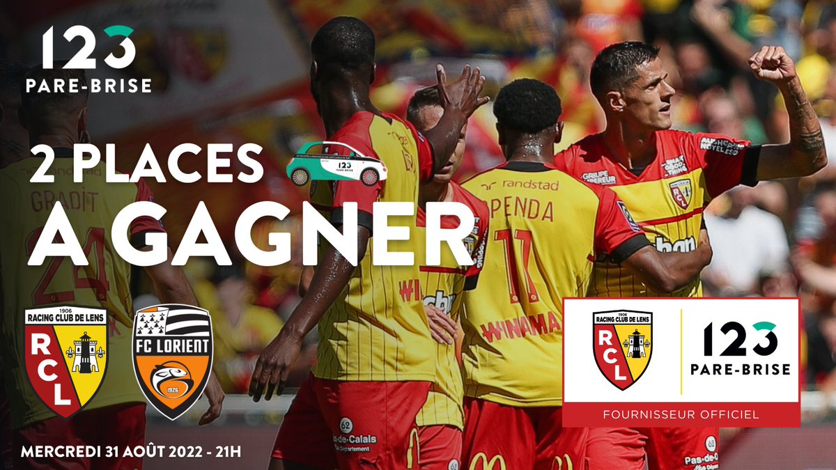 123PareBrise's tweet photo. Quoi ? @RCLens - @FCLorient c'est déjà mercredi ?? 

Allez on vous offre 2 places pour un nouveau kiff à Bollaert ! 

Pour gagner : Poursuivez cette phrase avec l'écriture intuitive de votre téléphone : "J'aime 123 Pare-Brise parce que...." 

Tirage au sort Mercredi 31 à 12h. 🍀 https://t.co/iWvNJg7qZr