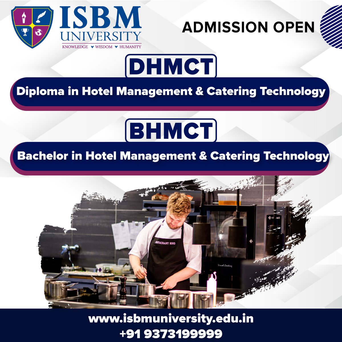 ISBMUniversity's tweet photo. Planning to make your career in Hospitality Industry?
Contact us for all your queries +91 9373199999
.
#isbmuniversity #hospitality #dhmct #bhmct #courses #education #career #careerguidance #hotelmanagement
#admissionsopen #careercouncelling #education #chattisgarh https://t.co/EeTlLbX4E5