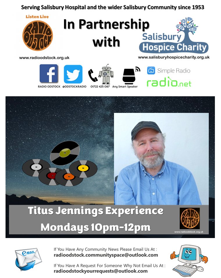 OdstockRadio's tweet photo. A new time for Titus: 
#Experience the #FreeRangeRadio sound when The Titus Jennings Experience brings you #DamnFineMusic by 
@LeisureSociety
 @Kaprekars
 @RickieLeeJones
 @Squeezeofficial
 @sixbysixband
 @ViennaCircle
  and many more! https://t.co/Zg1FcNolMO
