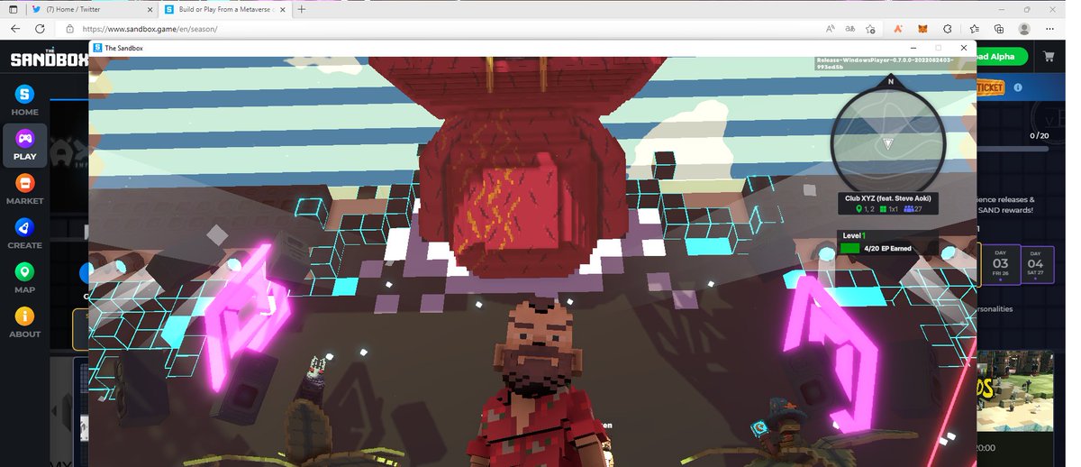jwitsut's tweet photo. @TheSandboxGame @steveaoki I just participated in the #SandboxAlphaS3Giveaway for a chance to win 500 SAND! On stage with Steve Aoki, check out my screenshot below!
👇 https://t.co/euDPINVYCE