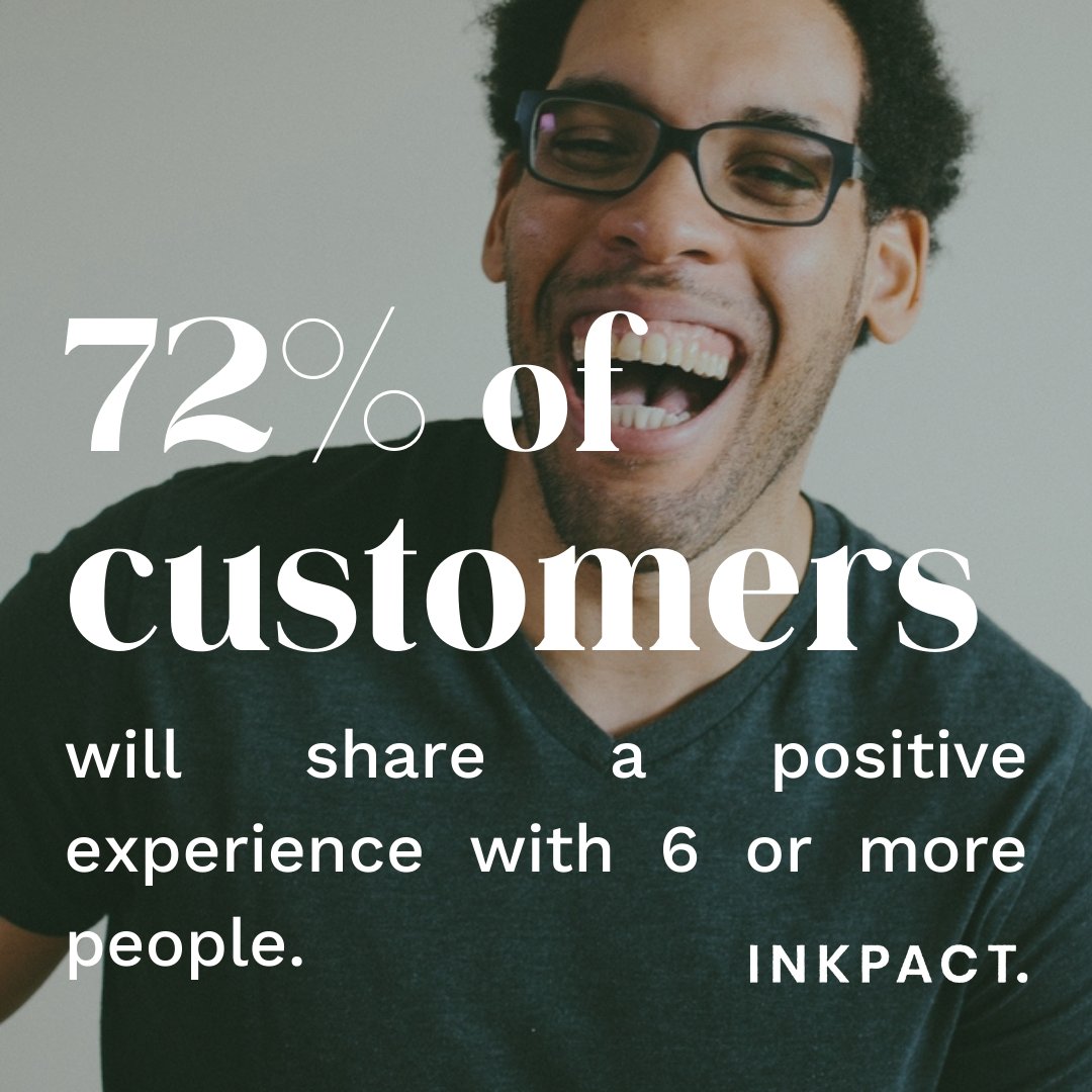 According to Esteban Kolsky, 72% of customers will share a positive experience with 6 or more people. 

....kind of speaks for itself doesn't it. Give your customers something they want to tell people about.