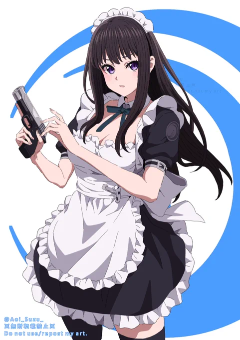 たきなちゃ【メイド服のすがた】 #リコリコ 
