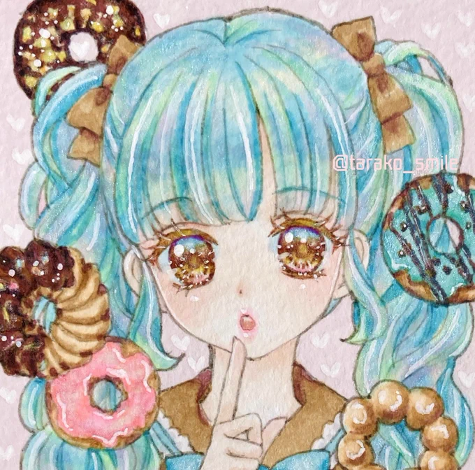 #チョコミント展75応援企画チョコミントアイスとチョコミントカラー大好きです1 . タラコ. チョコミント展7参加3. 素敵な作家様が参加される7.5すごく楽しみにしています4. 参加します1枚目は同時開催の #ミニ原画展Petit_Tresor4 出展作品です 