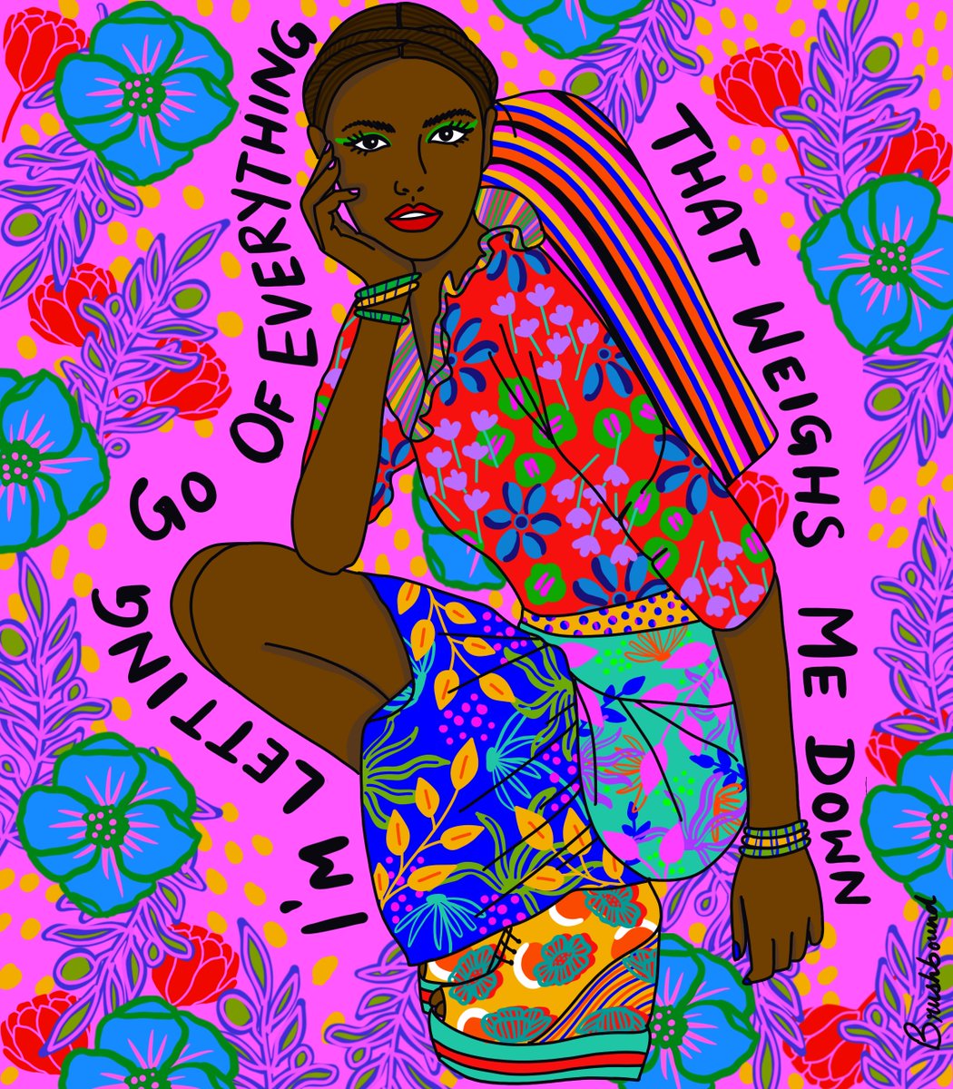 Gm fam! I've decided to share my old artworks which I made during the pandemic.They are all beautiful brown women and I have a bit of them in me and they have a lot of me in them.I was making one artwork a day then. And thankful for where they have got me!
#WomensArt #browngirl