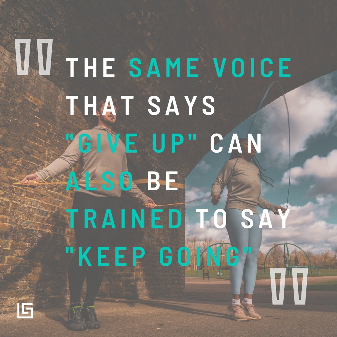 "The same voice that says give up can also be trained to say keep going!" 💪🏼

Hope you all have an amazing bank holiday monday! #keepgoing