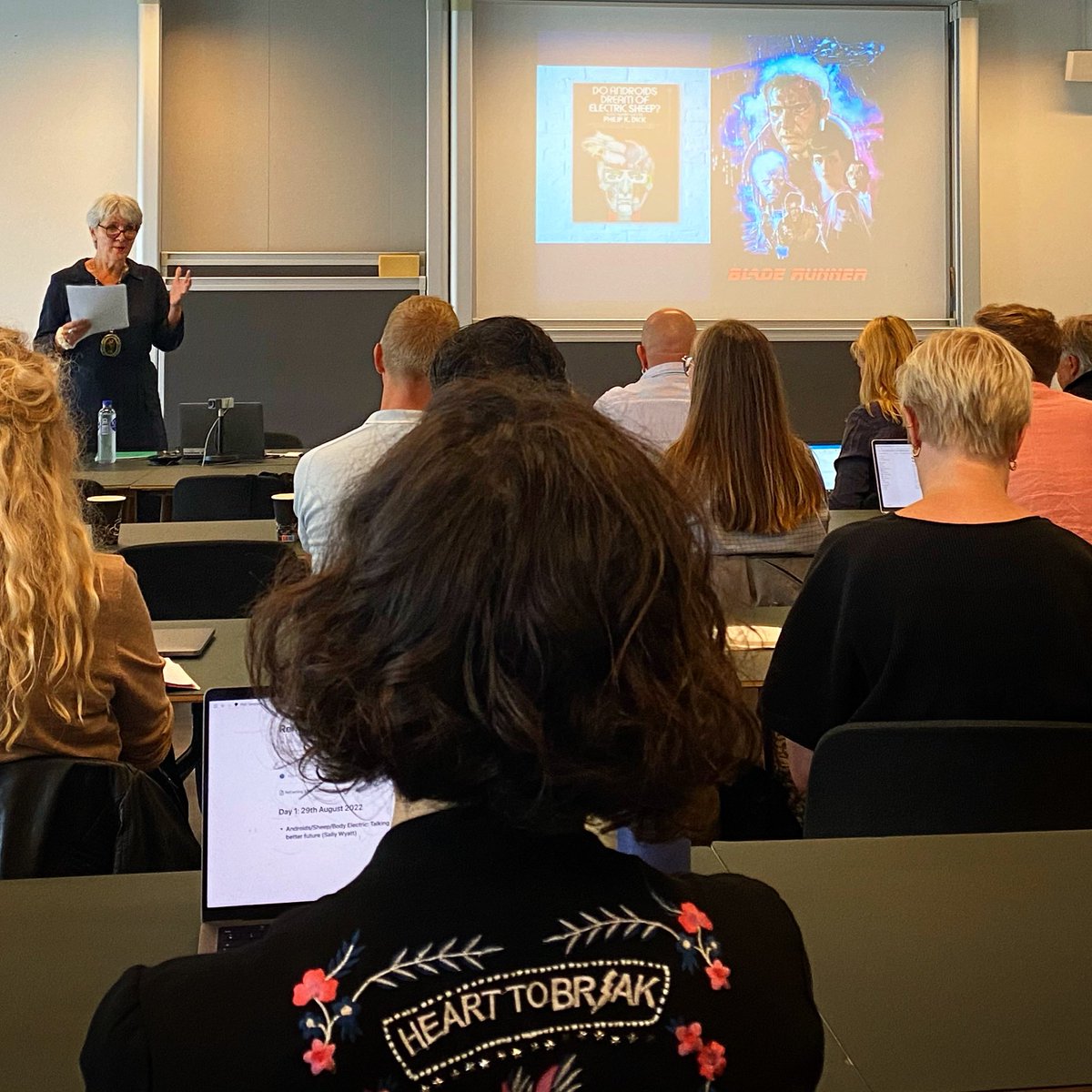 karenWaltorp's tweet photo. Do Androids Dream of Electronic Sheep? @wyatt_sally asks us to think about words, language and form #automation #automating - Reframing ADM Conference, hosts @stinelomborg @minruc @DigitalSocietyL @UCPH_Research
So much to think with ๐ค๐๐ #hearttobreak #alternatives #adm https://t.co/hetADgiXMO