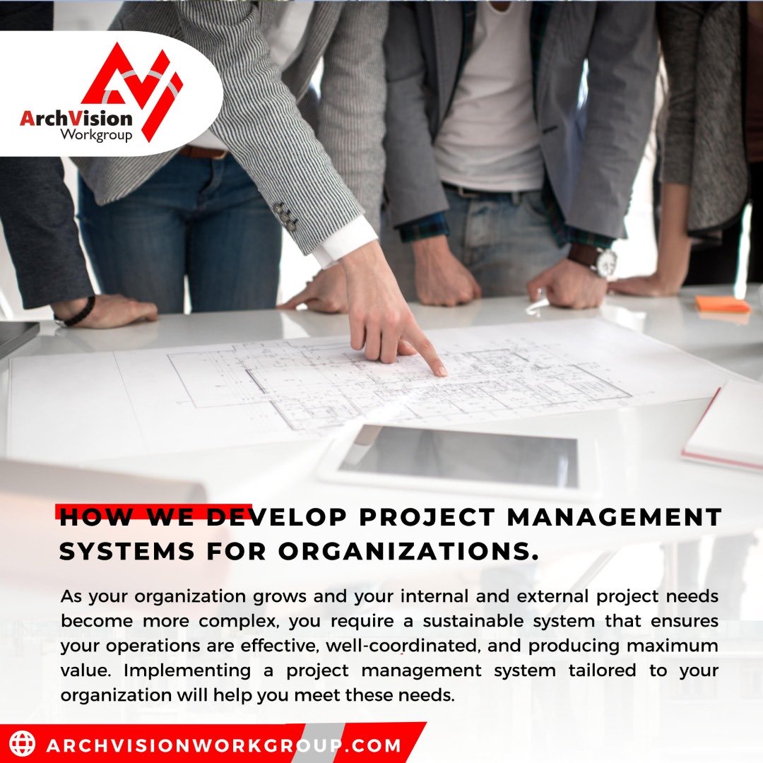 archvisionng's tweet photo. #ProjectManagementInsight 
At ArchVison Workgroup, our teams take a holistic view of the operational and strategic aspects of your business to determine the project management system that will work best for you.

To learn more visit🔗
👇🏽👇🏽👇🏽
https://t.co/ZfJjt4Jea3 https://t.co/BbT7prRj8s