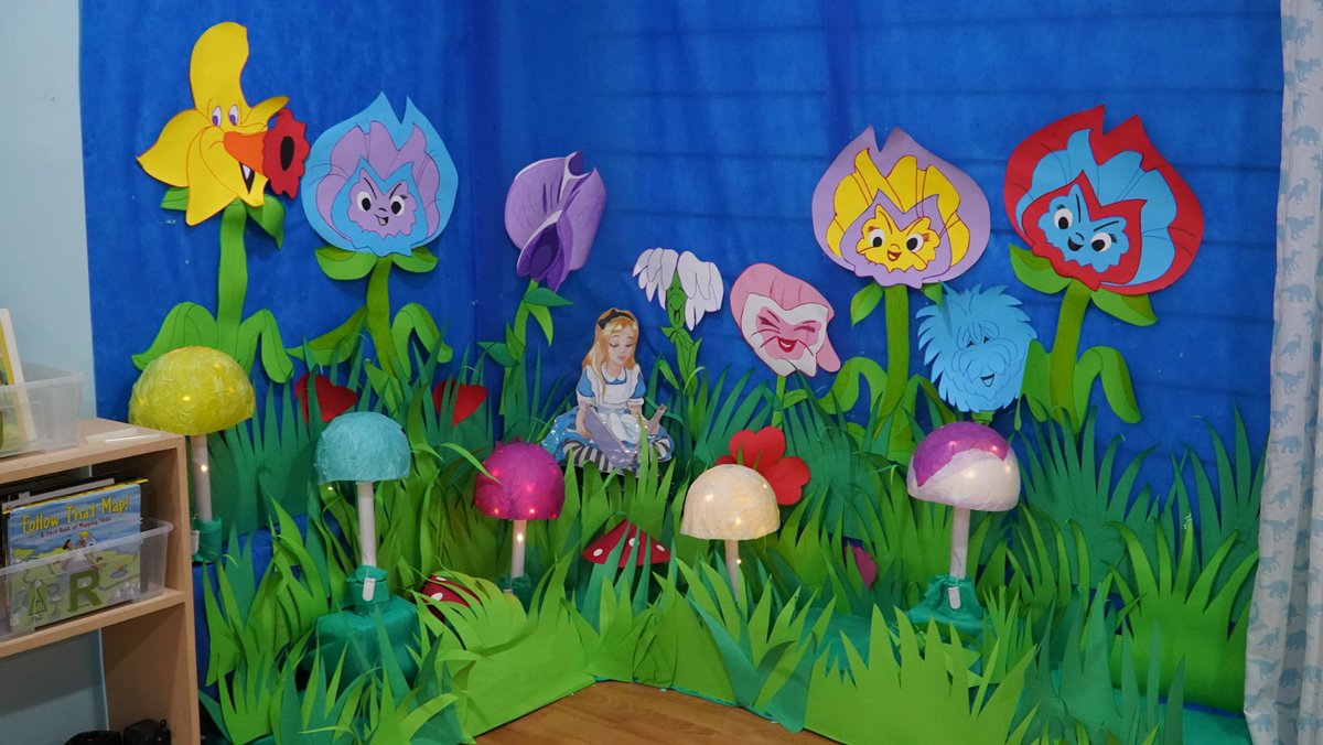 AIS_SchLibrary's tweet photo. Our library team has done an excellent job at giving the school library a new look with a spectacular entrance decor and a special fairy reading corner. #AISSchLibrary #AISreading https://t.co/MqHrmvpotu