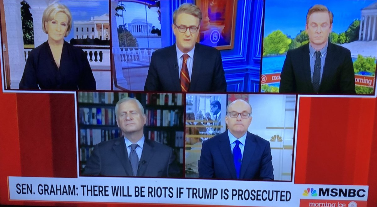 TheAvgBlackMan's tweet photo. Trump acolytes threatening riots if he’s prosecuted is the definition of domestic terrorism.
#morningjoe #ArrestTrumpNow https://t.co/HzhI0efNE0