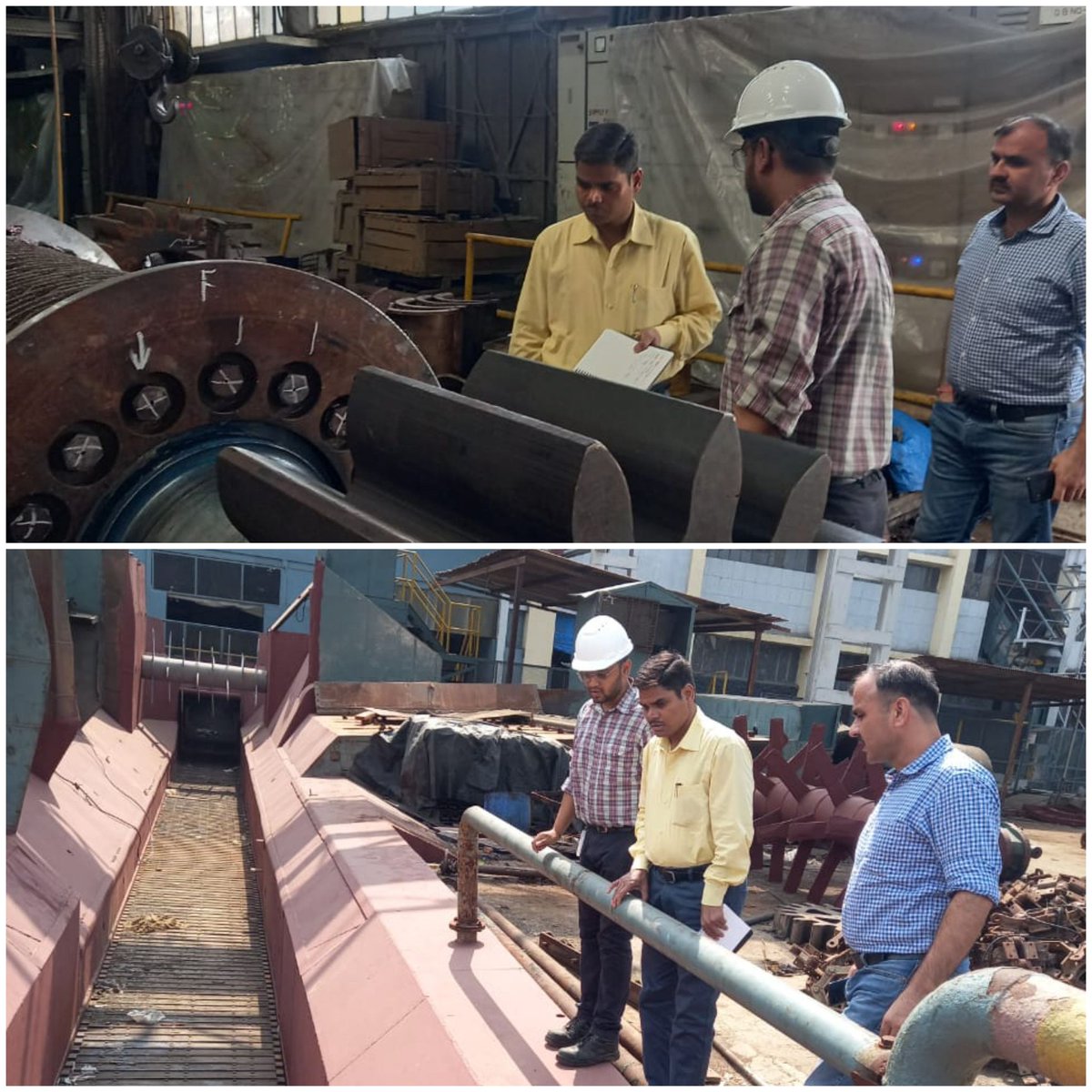 दौराला शुगर वर्क्स दौराला (मेरठ) में मरम्मत एवं अनुरक्षण कार्य का निरीक्षण किया गया।
मिल मरम्मत व अनुरक्षण कार्य समय से पूर्ण हो जाने की सम्भावना है ।
मेरठ में संचालित समस्त छ: मिलों का भ्रमण किया जा चुका है ।