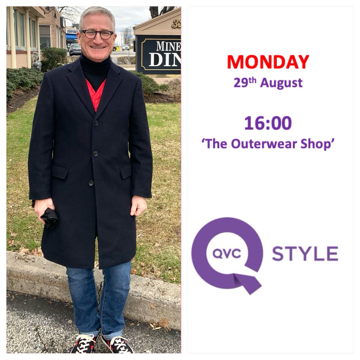 PatrickHHoy's tweet photo. COATS OF MANY COLOURS!
Join me today at 4pm on the @qvcuk STYLE channel for the Outerwear Shop!
Coats, Jackets, Gilets, Macs, Double Breasted, Edge to Edge, Faux Fur, Longline, Reversible...Autumn, Winter, Spring...and so much more!
#QVCUK #StyleChannel #TheOuterwearShop https://t.co/26M79mSfoX