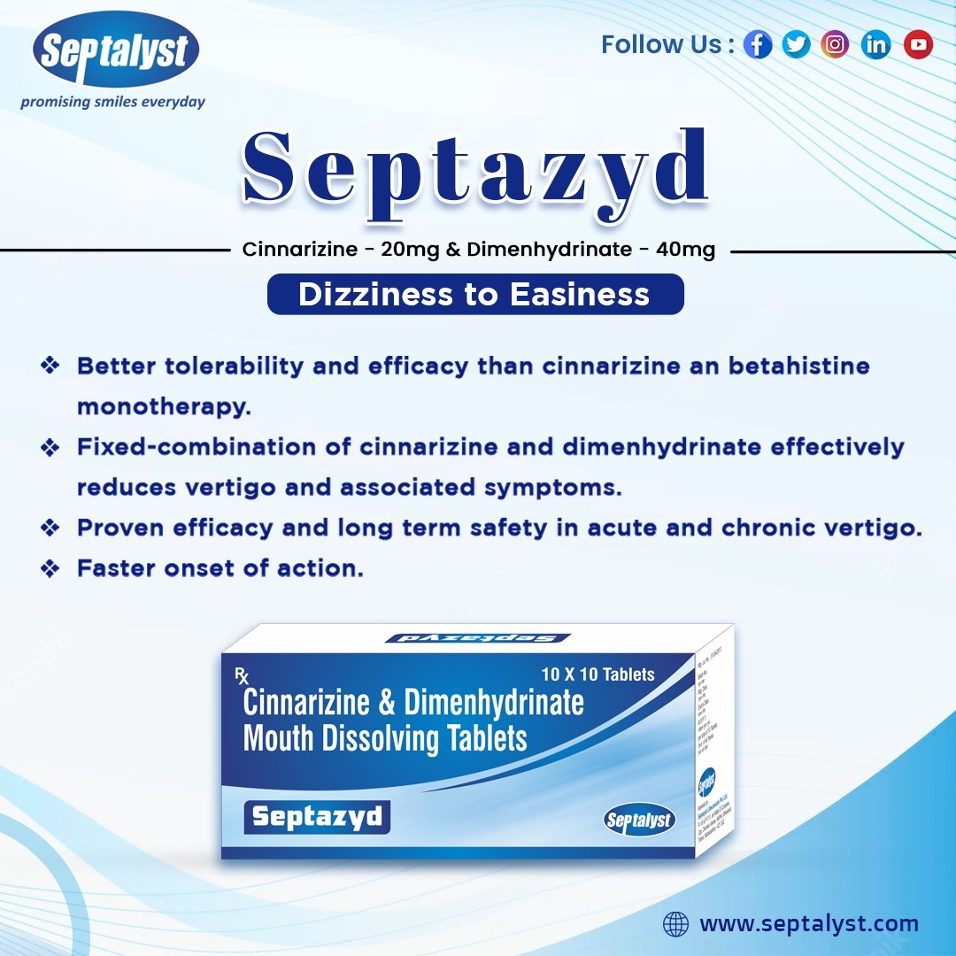 Septazyd tablets offer better tolerability and efficacy than ...