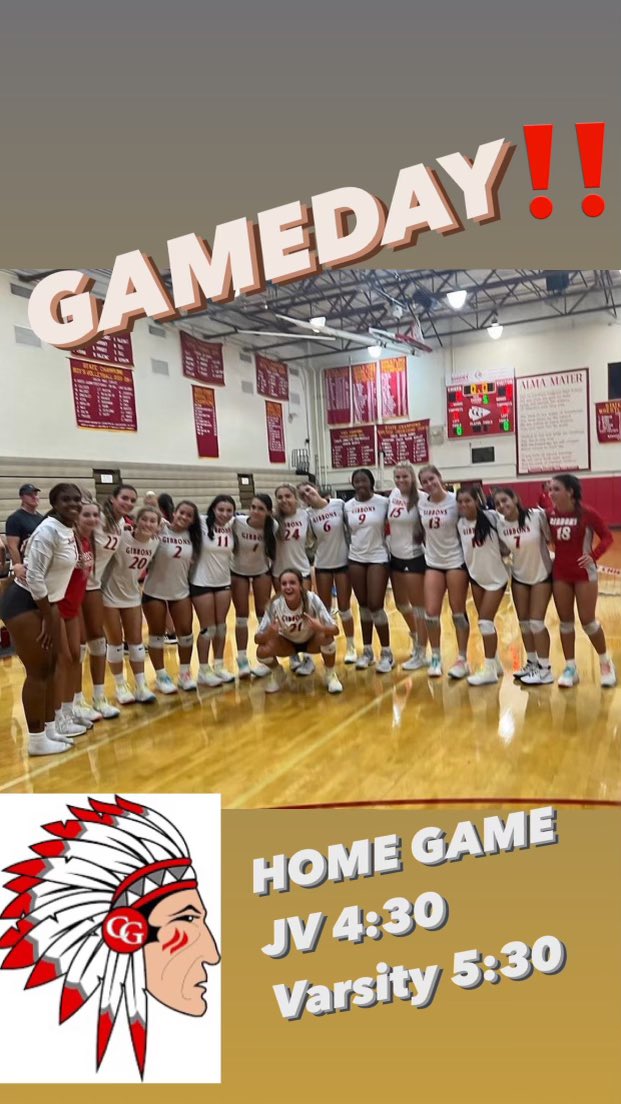 Gibbons_Vball's tweet photo. @Gibbons_Vball @GibbonsSAC @CGHSChiefs 🏐💪❤️🏐 https://t.co/wXwZihRmrd