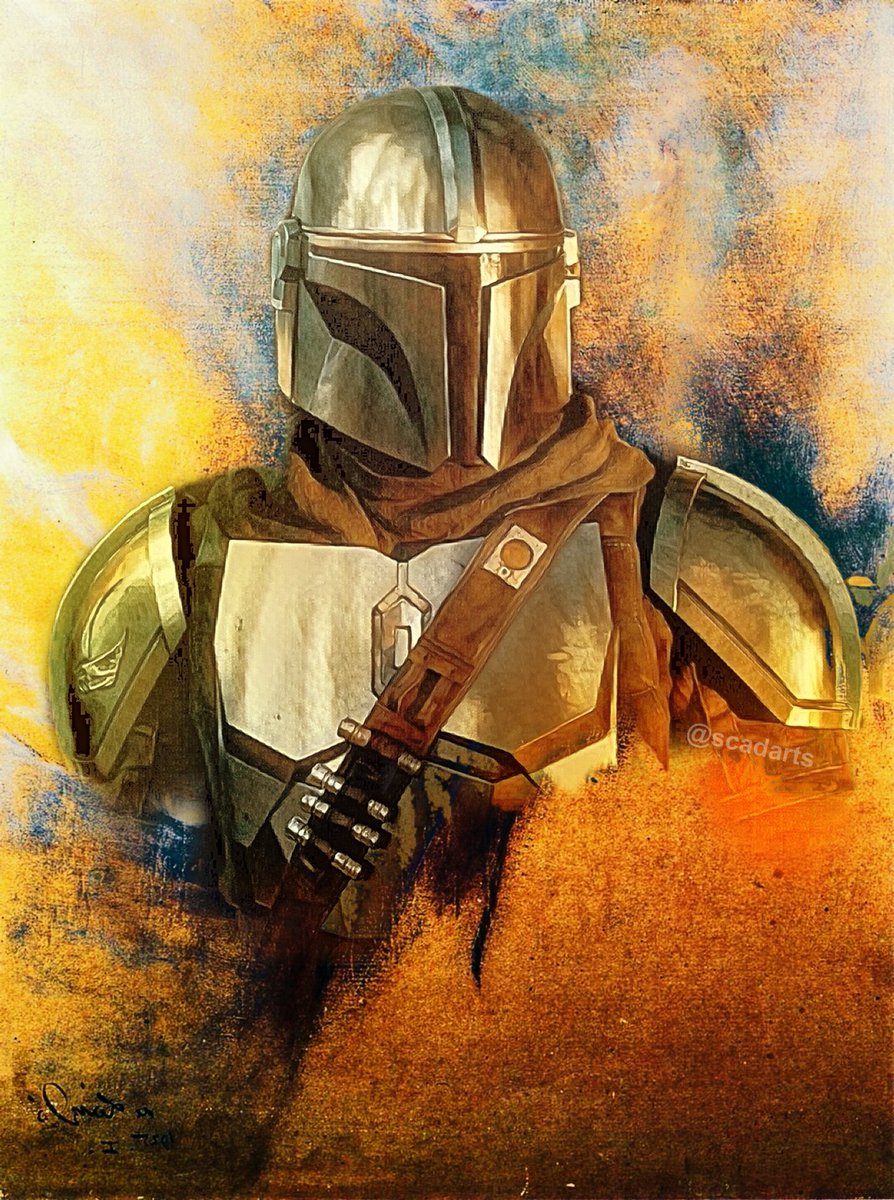 scadarts's tweet image. Mando

Let me know what you think 

#starwars #themandalorian #pedropascal #dindjarin #darksaber #mandalore  #thechild #grogu #babyyoda #starwarsart #art #portrait #painting @PedroPascal1