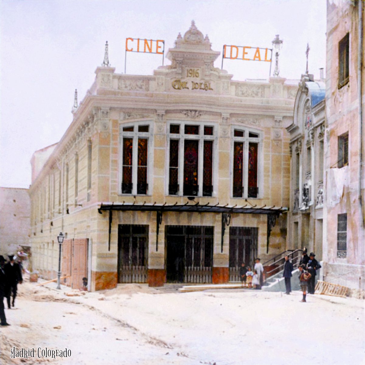 MadridColoreado's tweet photo. El Cine Ideal, durante su inauguración, en mayo de 1916. Archivo ABC. https://t.co/4KrRu8ZM0s