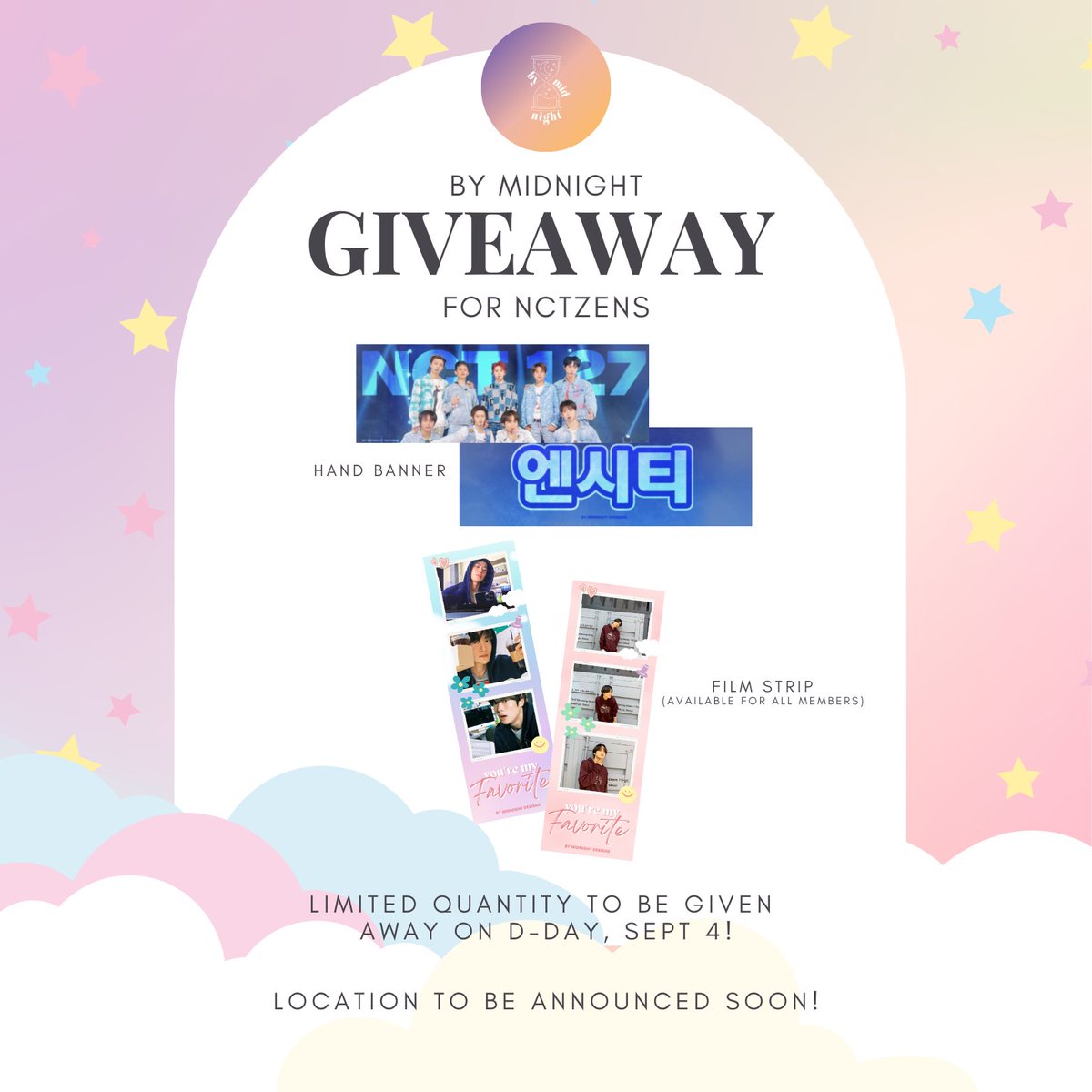 _bymidnight's tweet photo. D-6!! Just a few days left before we get to welcome our neos here ✨ 

By Midnight will be there &amp; we’ve prepared a little gift for everyone 🫶🏼 

🟢 follow us &amp; our tiktok (@._bymidnight)
🟢 like &amp; rt this
🟢 time &amp; loc : TBA

see you there! 🫶🏼 
#NCT127inManila #THELINKTourManila https://t.co/ukQbT1lFsb