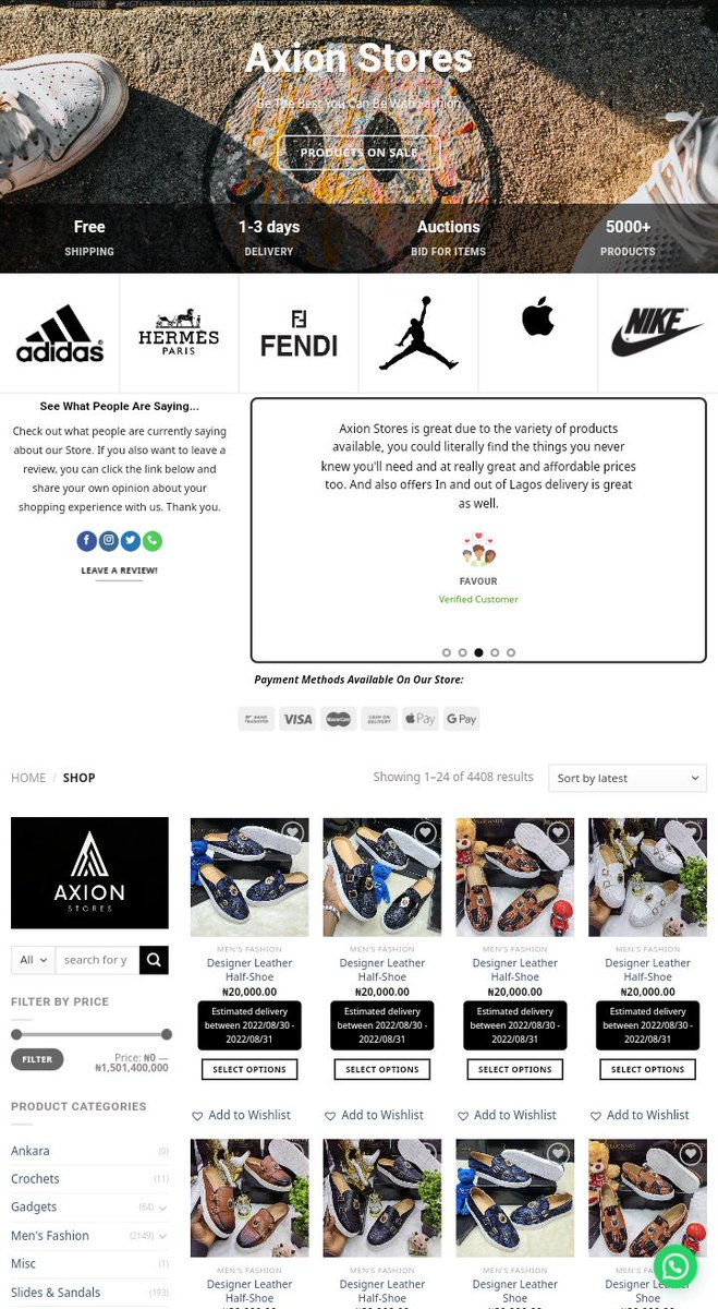 Axionstores's tweet image. Good Morning ❤️...

Get the easiest method of shopping with Axion Stores and get massive discounts on your favourite items

Get started at axionstores.com 🛍️🛒🔥

#axionstores #onlinefashionstore #onlineshopping #nigeriashopping #nigeriavendors #sales #PrayForBella #ASUU