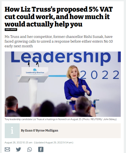 Paul_Kearns01's tweet photo. @trussliz @Conservatives Inflation rate on food- 10.4% &amp; rising
Energy price hike- 80% &amp; set to rise again
BUT
The proposed VAT cut of 5% DOES NOT AFFECT the vast majority of supermarket food we buy because they're already at ZERO PERCENT.
#EnoughIsEnough 
#GeneralElectionNow https://t.co/kq3iJ0vcBz