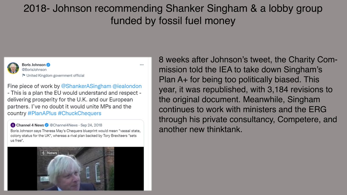 RaveCozensHardy's tweet photo. Who is in control of Government policies?
The ERG?
The IEA?
Shanker Singham?
Lobby groups funded by fossil fuel Money? https://t.co/TIYyftPbXN