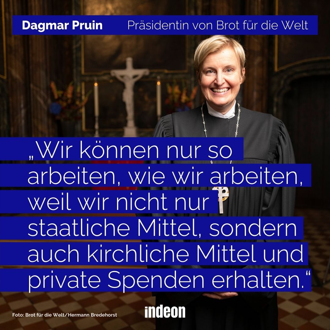 indeonMagazin's tweet photo. Die evangelische Hilfsorganisation @brot_furdiewelt gehört zu den größten Entwicklungsorganisationen in Deutschland.🍞
Derzeit fördert Brot für die Welt ca. 1800 Projekte weltweit. Renate Haller hat mit #BFDW Chefin Dagmar Pruin gesprochen. https://t.co/i78BtROLFB
@bfdw_jugend https://t.co/z70I7BP31n