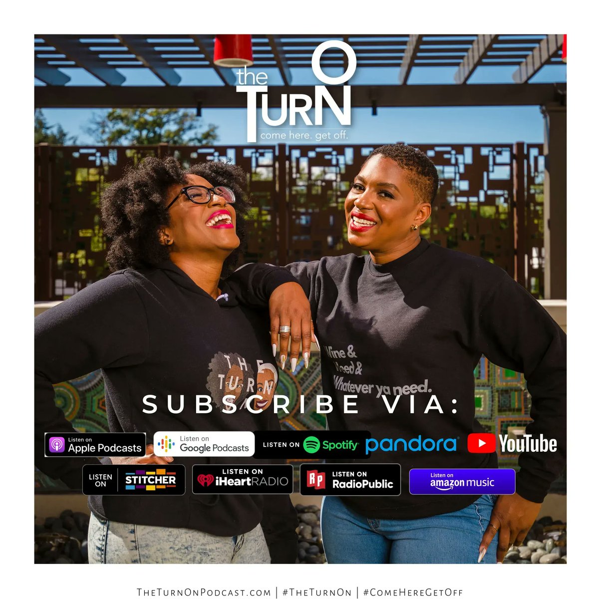 TheTurnOnPod's tweet photo. Subscribe to @TheTurnOnPod in your favorite listening app so you won't miss @Kenrya and @_ericaeaster_ on tomorrow's new episode! 

#TheTurnOn #ComeHereGetOff #BlackPodcasts #BlackErotica https://t.co/nio3n61f4m