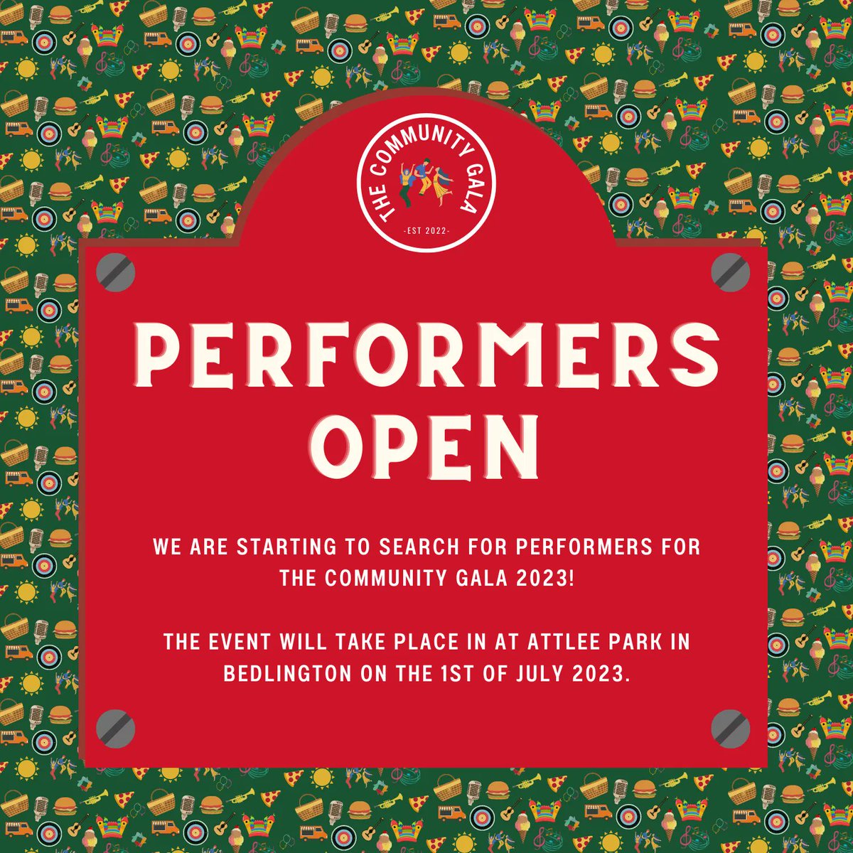 🎤 🥁 CALLING ALL PERFORMERS 🥁 🎤 

We are very happy to announce that our performer applications are now OPEN! If you are a singer or performer, you can now apply by the form below!

👉 Apply Here - buff.ly/3AAnm87