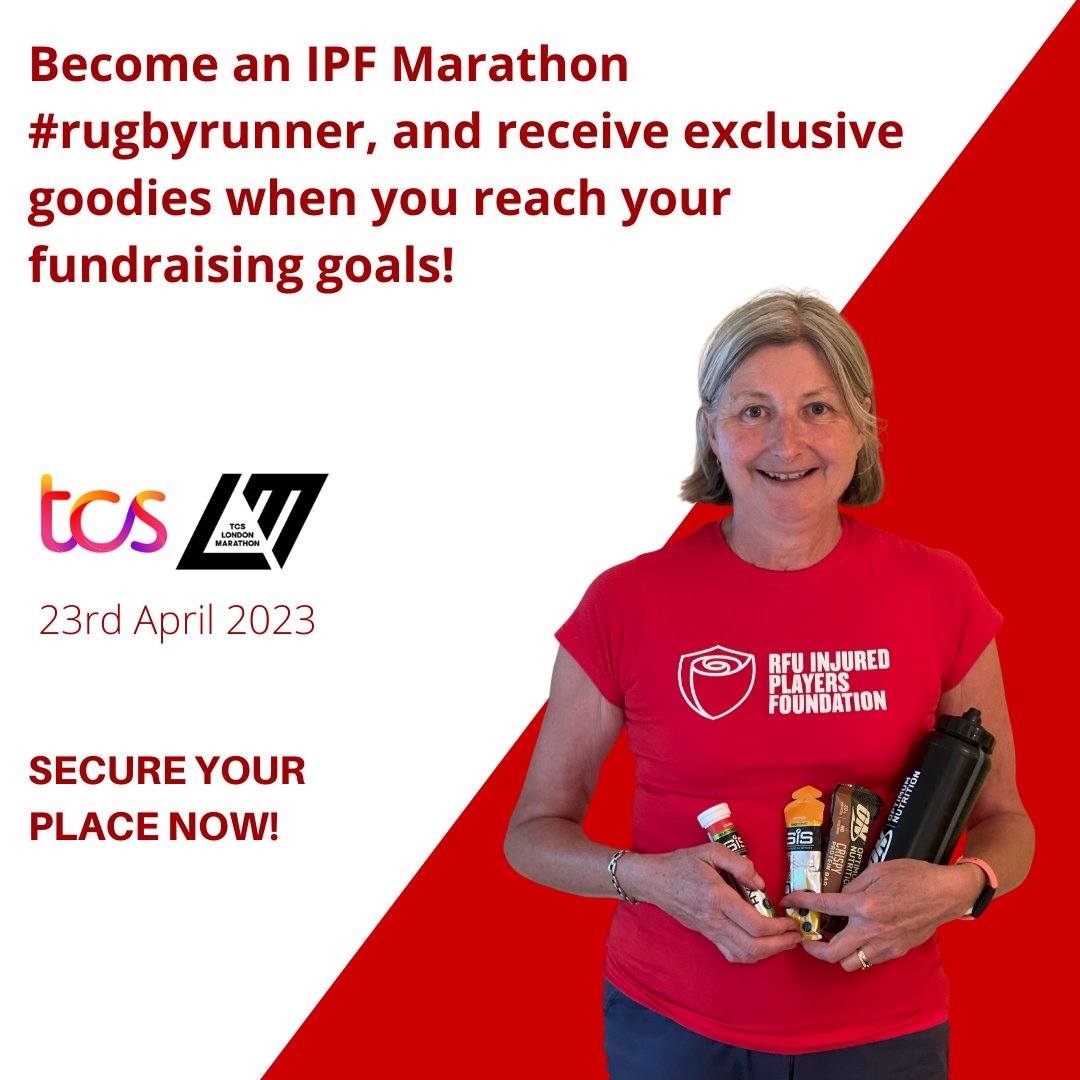Become an IPF #rugbyrunner for 2023’s @LondonMarathon and receive exclusive prizes when you reach your fundraising milestones. Secure your place ➡️ bit.ly/3S3yvVA #rugbyfamily #runnersworld