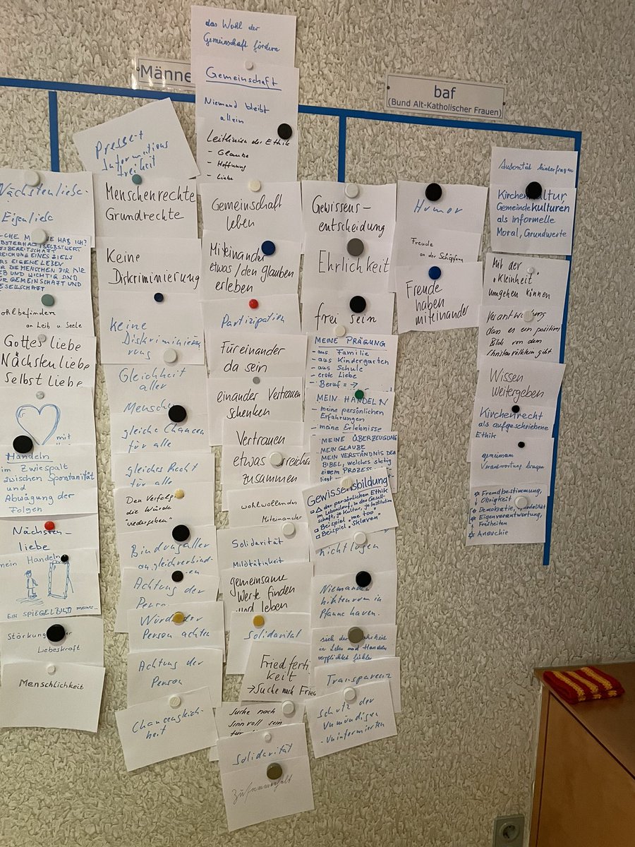 „Welche Werte sind uns wichtig?“ erste Auswertung. Daran arbeiten wir am Altkatholische Forum