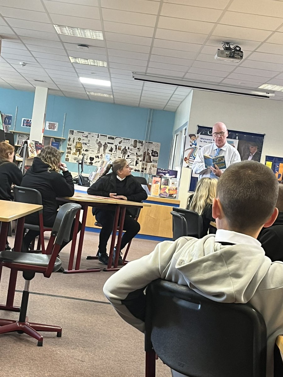 Thank you for introducing S1 to our school library Mr. Hasset! <a href="/DRUM_Library/">Library at DHS</a>